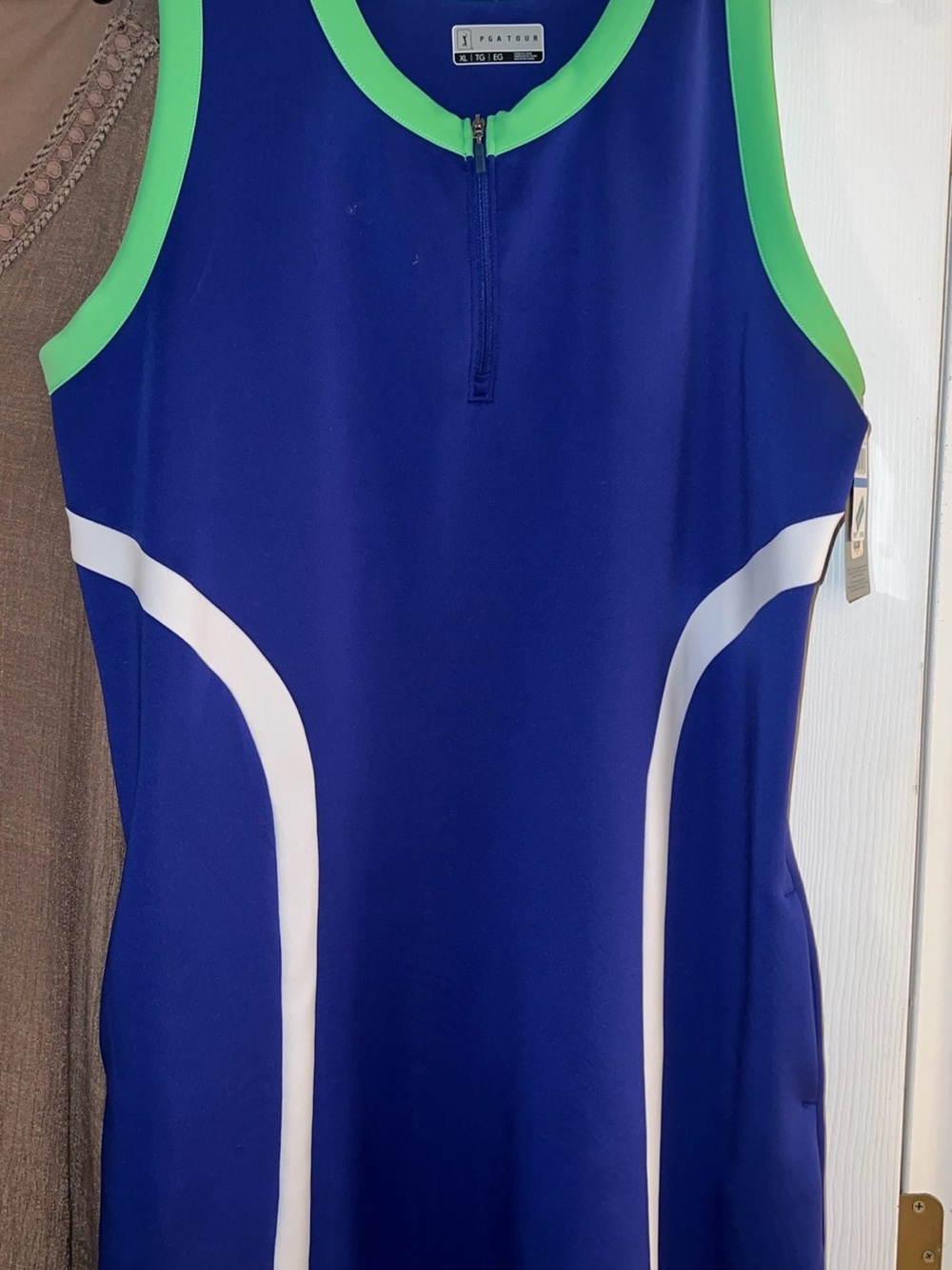 PGA TOUR Women’s Blue Dress sleeveless Sz XL NWT